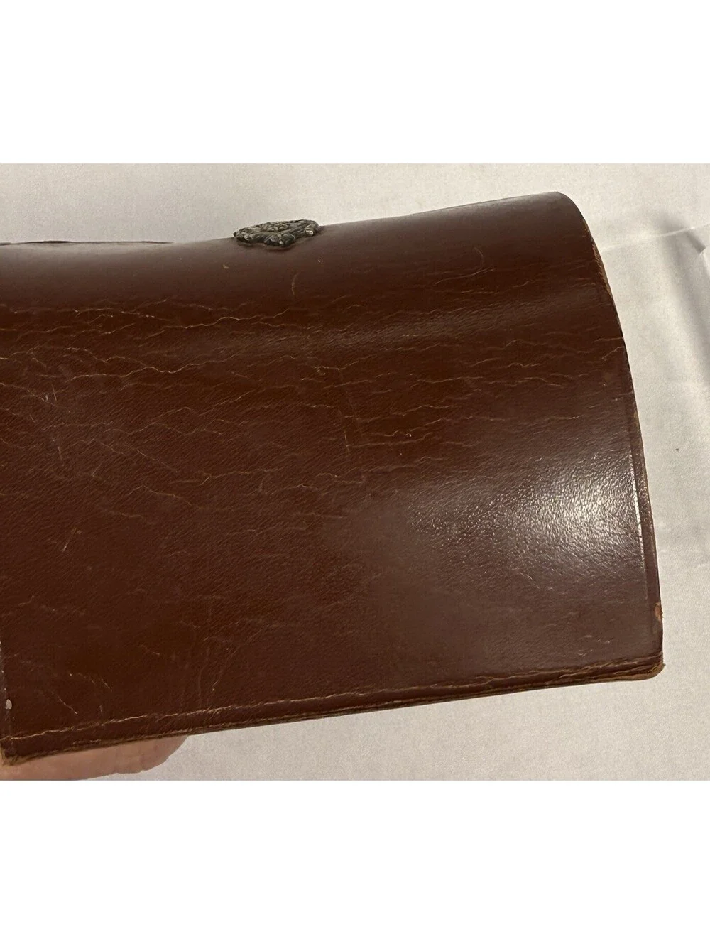 Vtg Swedish Royal Leather Case Latch Close Camera Binocular “Kungl Hovleverantor